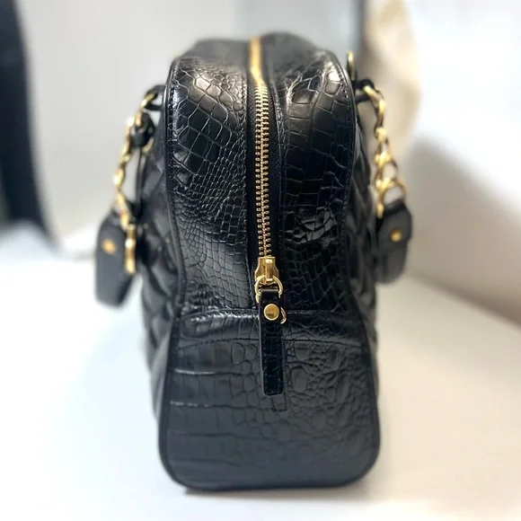 25th Anniversary Edition Black Brahmin Quilted Leather Handbag - Picture 5 of 12